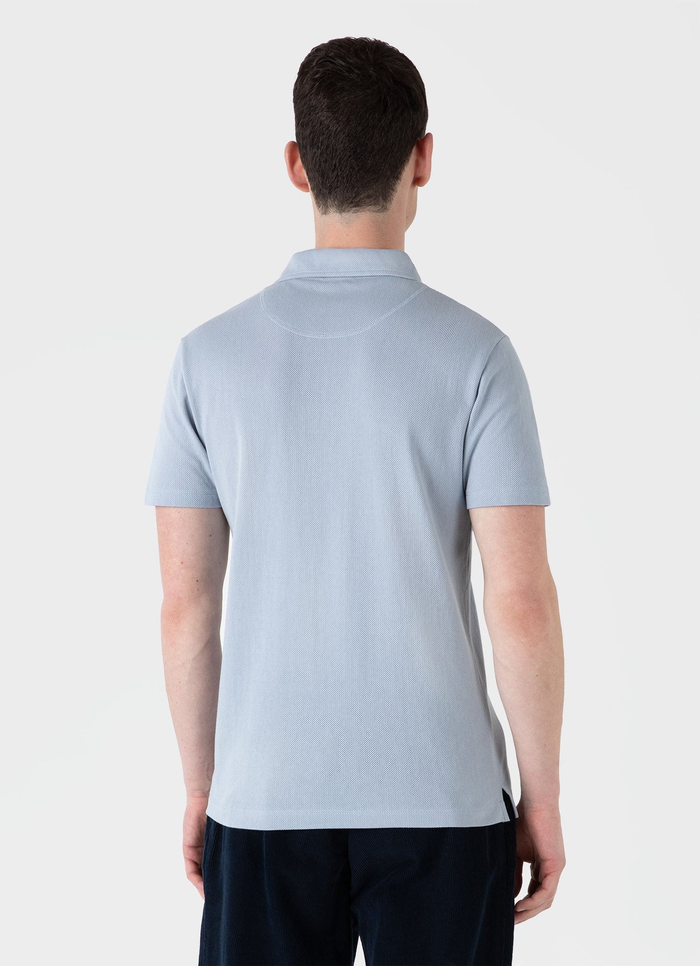 Mens Riviera Polo Shirt In Smoke Blue Mpol1026 Buvc