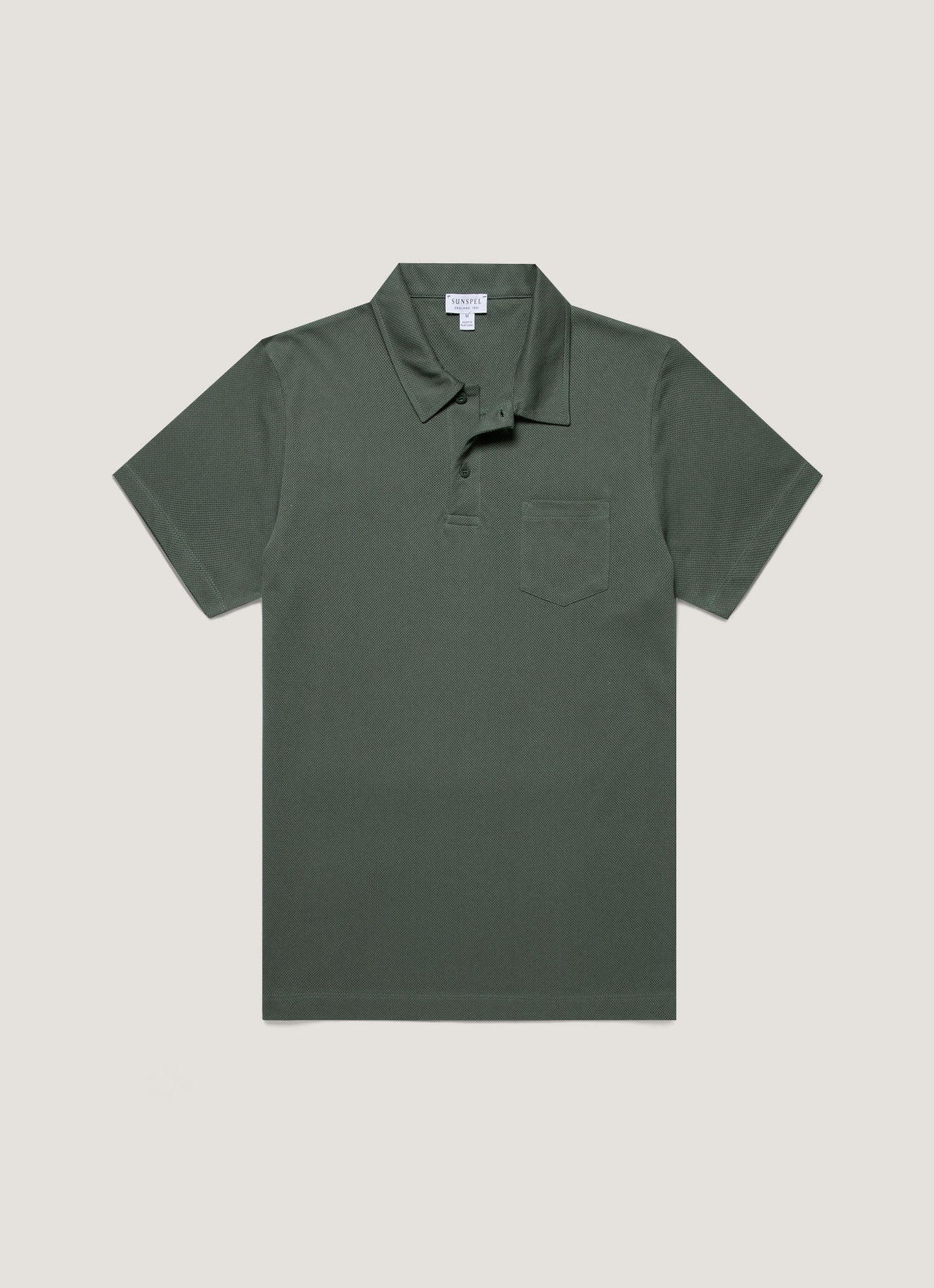 Mens Riviera Polo Shirt In Dusk Green Mpol1026 Gnij