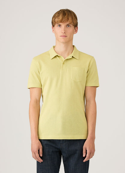 Mens Riviera Polo Shirt In Avocado Mpol1026 Gniw