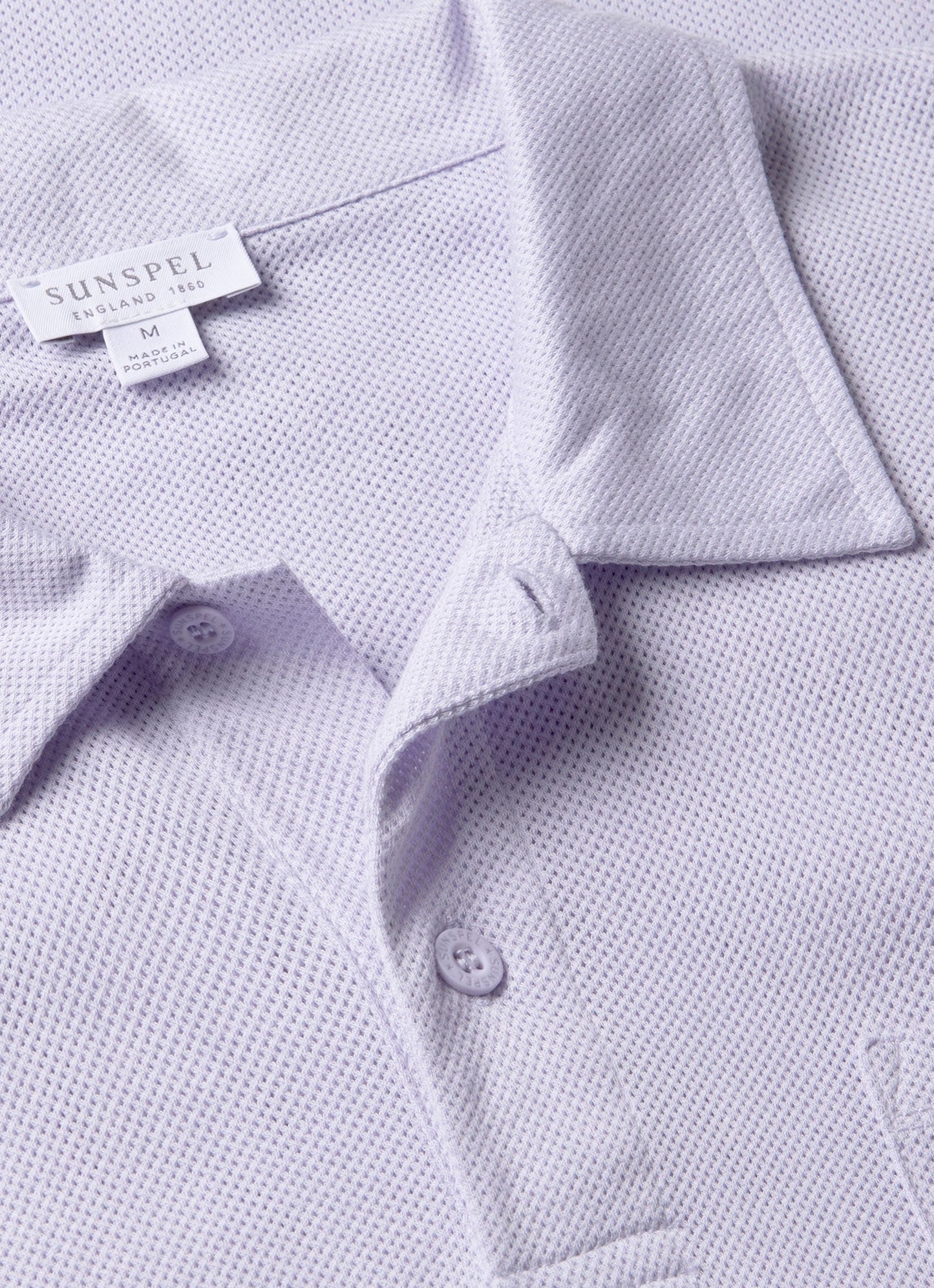 Mens Riviera Polo Shirt In Pale Lilac Mpol1026 Prax