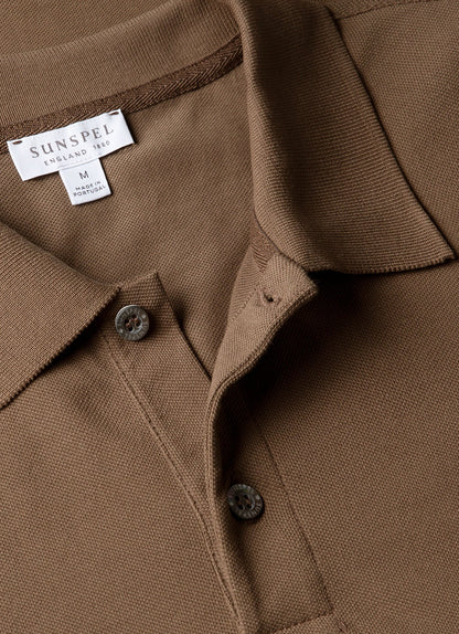 Mens Pique Polo Shirt In Dark Cedar Mpol1028 Brgr