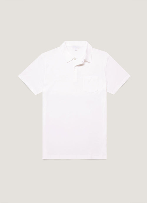Men S Sea Island Cotton Riviera Polo Shirt In White