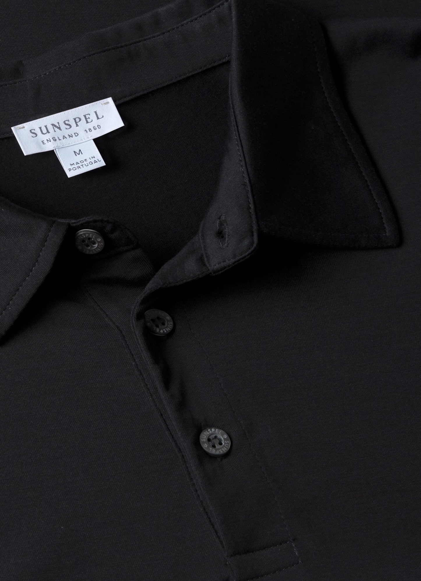 Men's Jersey Classic Polo Shirt in Black