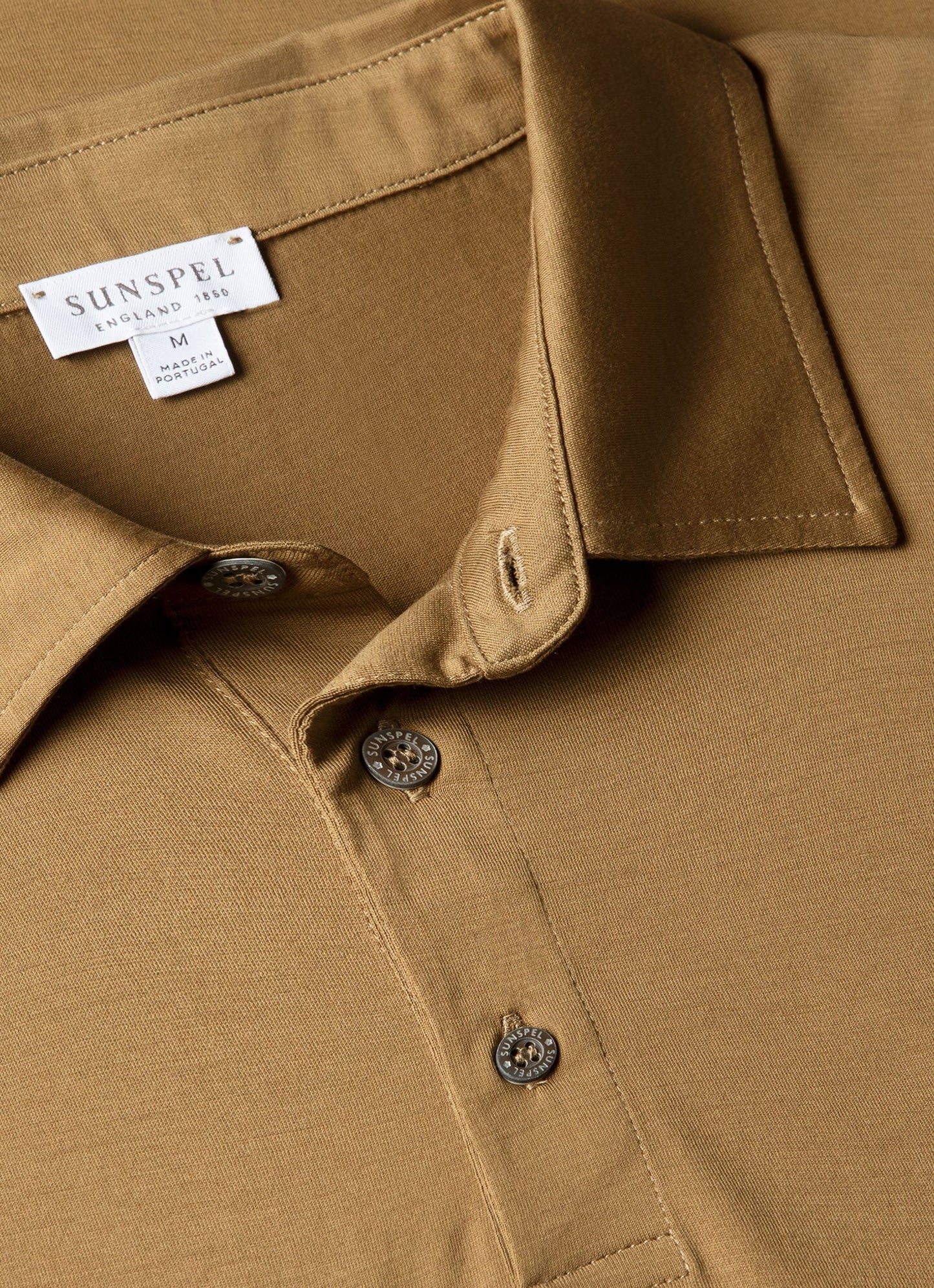 Mens Classic Jersey Polo Shirt In Walnut Mpol1052 Brgo