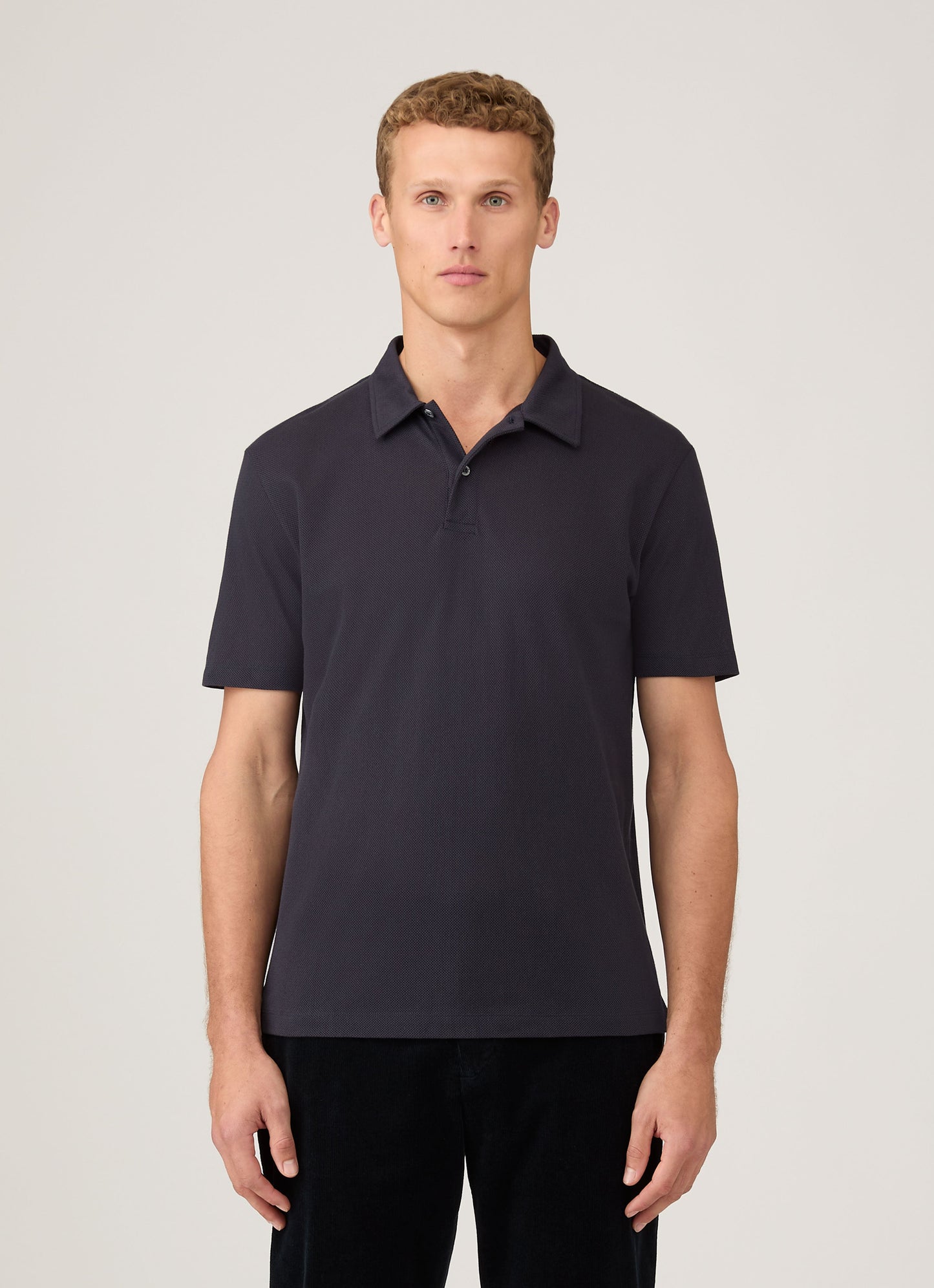 Mens Regular Fit Riviera Polo Shirt In Navy Mpol1076 Buaa