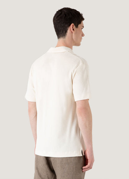 Mens Undyed Towelling Polo Shirt In Undyed Mpol1574U Nuab