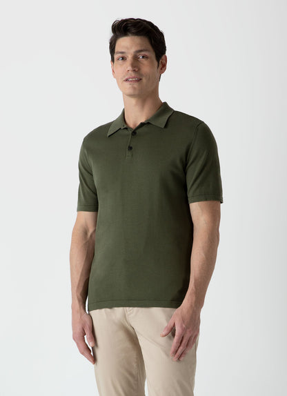 Mens Sea Island Cotton Polo Shirt In Hunter Green Mpol8090 Gngc