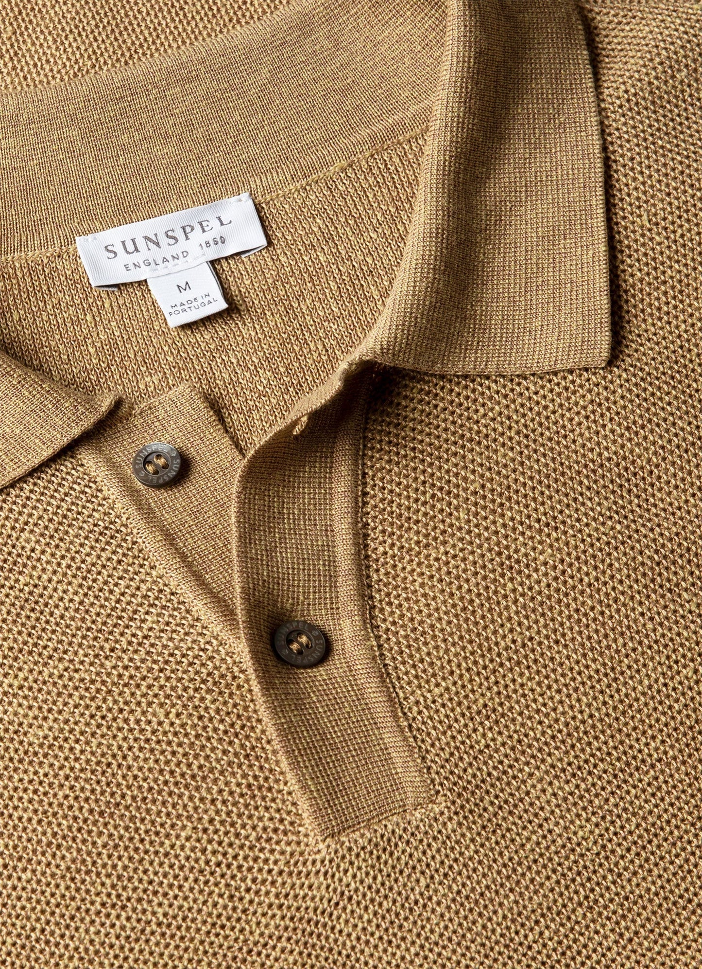 Mens Silk Linen Honeycomb Polo In Hazelwood Mpol8312 Brgt
