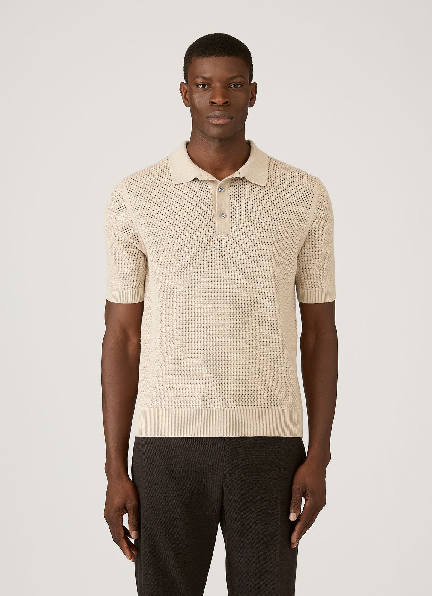 Mens Cotton Mesh Polo In Hazelwood Mpol8316 Brgt