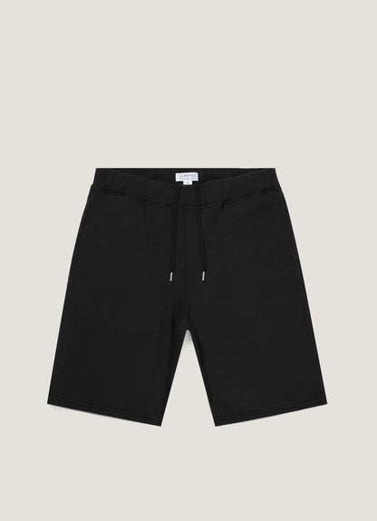 Mens Cotton Loopback Shorts Black Mshr1519