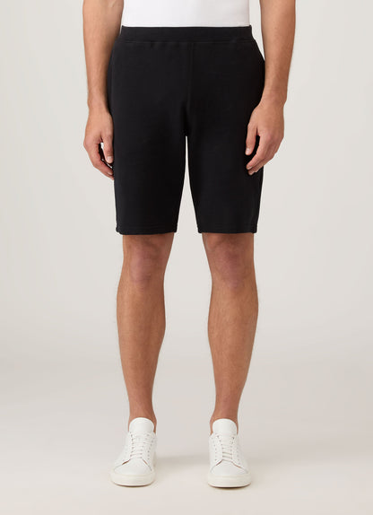 Mens Cotton Loopback Shorts Black Mshr1519