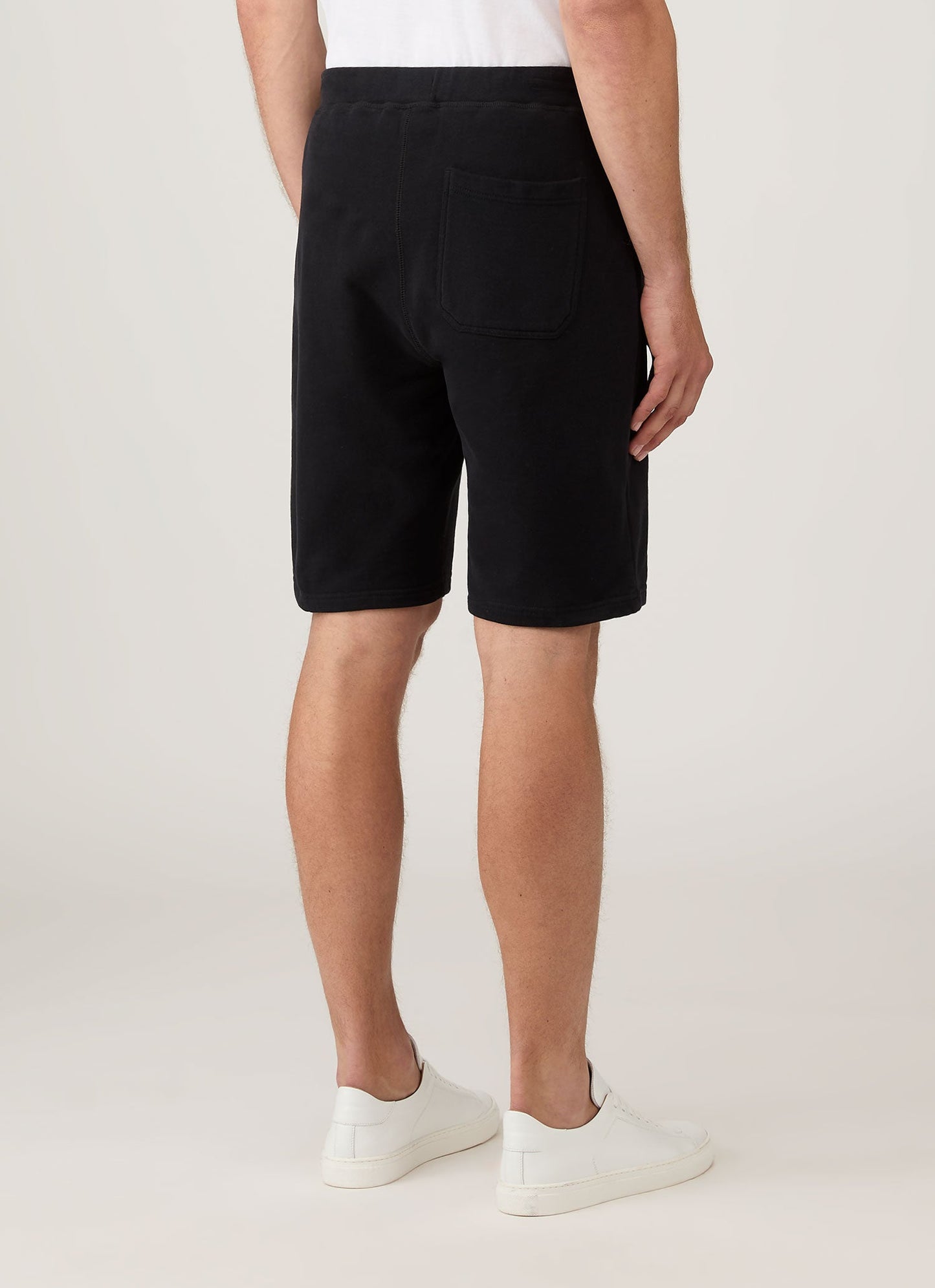 Mens Cotton Loopback Shorts Black Mshr1519