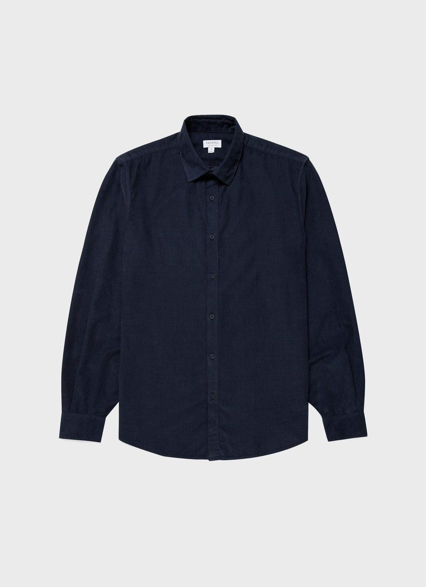 Mens Fine Cord Shirt In Navy Msht2058 Buaa