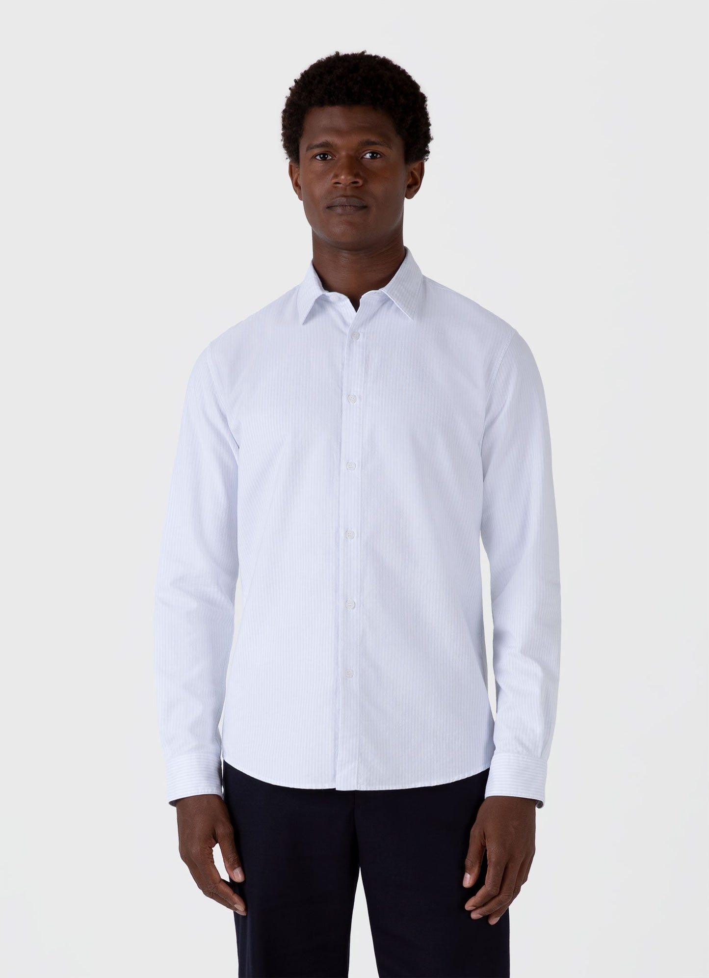 Mens Oxford Shirt In Light Blue Msht2128 Stmv
