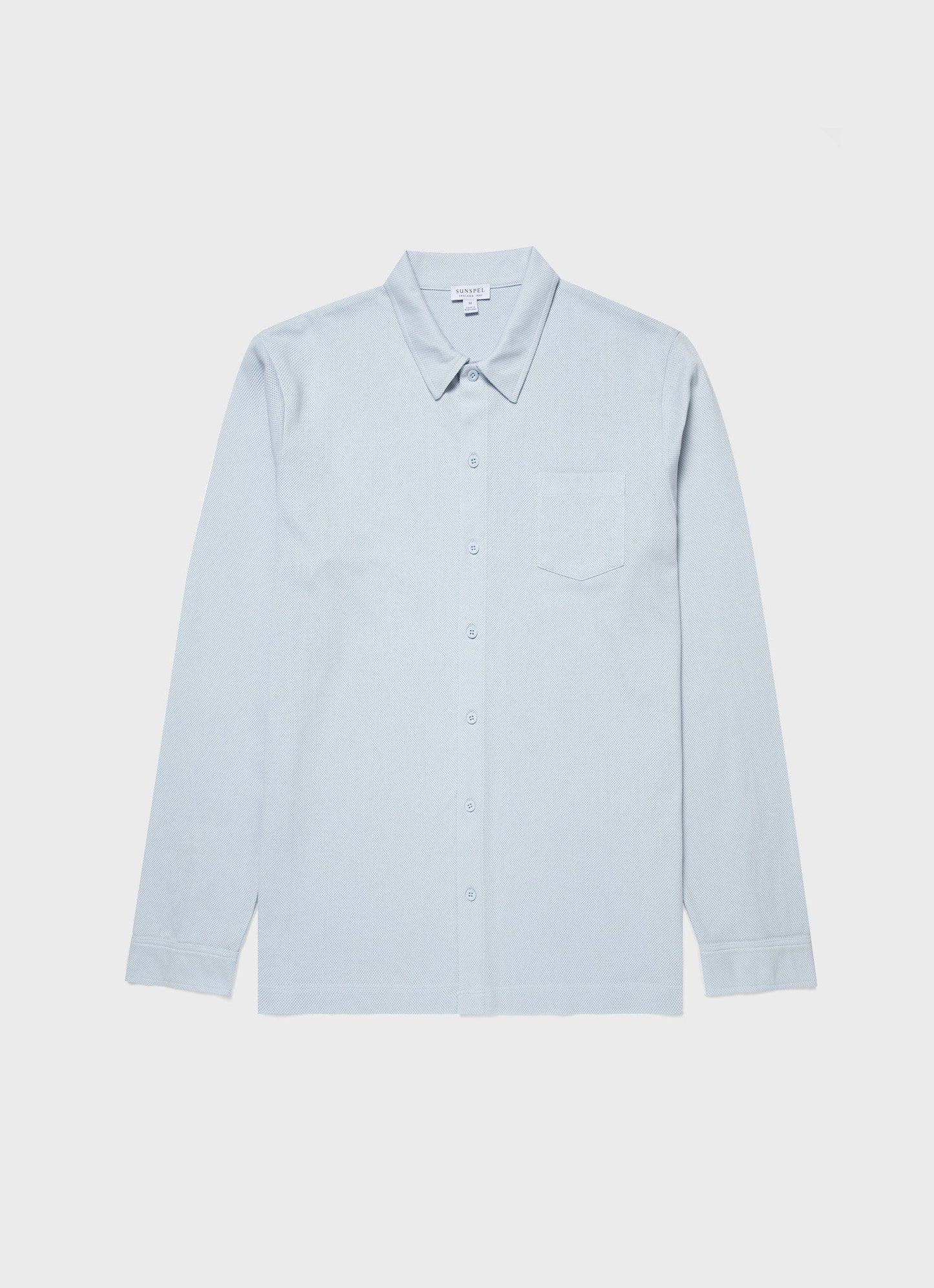 Mens Riviera Shirt In Light Blue Msht2072 Buud