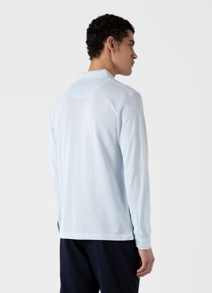 Mens Riviera Shirt In Light Blue Msht2072 Buud
