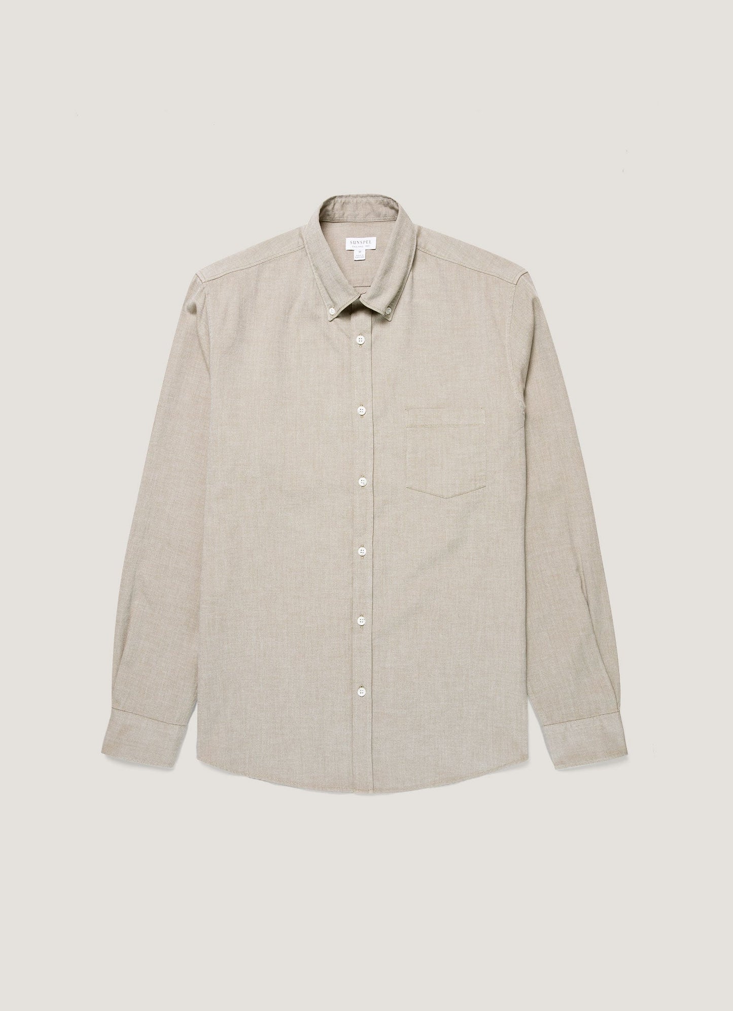 Mens Button Down Oxford Shirt In Light Khaki Msht2107 Gndx