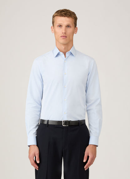 Mens Sea Island Cotton Shirt In Light Blue Msht2122 Bugz