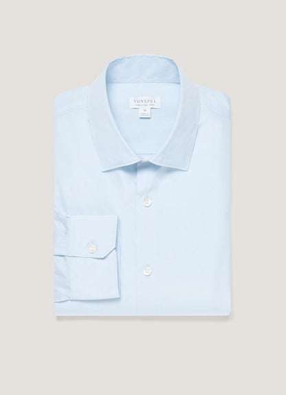 Mens Cutaway Collar Shirt In Light Blue Msht2126 Buud