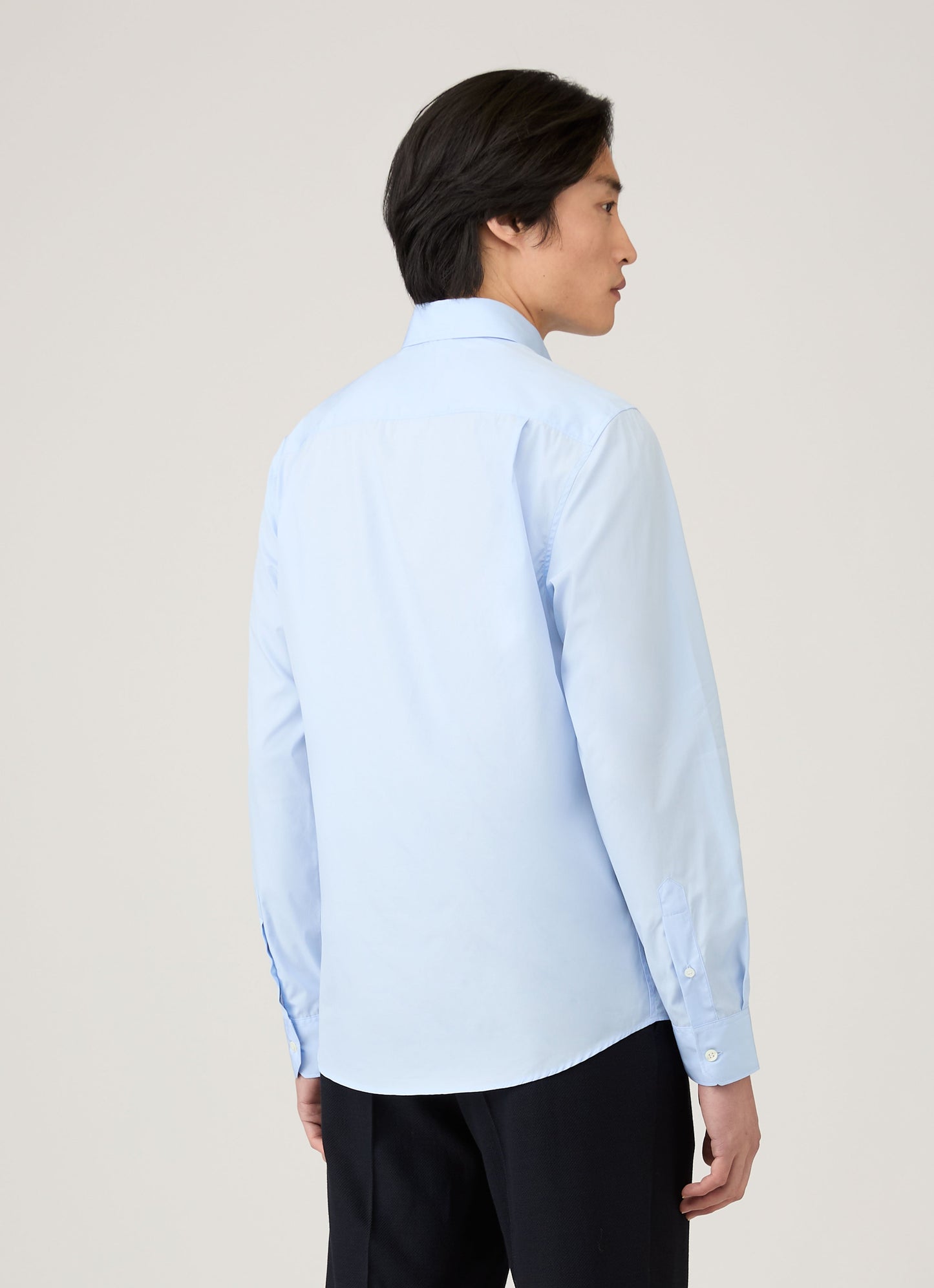 Mens Cutaway Collar Shirt In Light Blue Msht2126 Buud