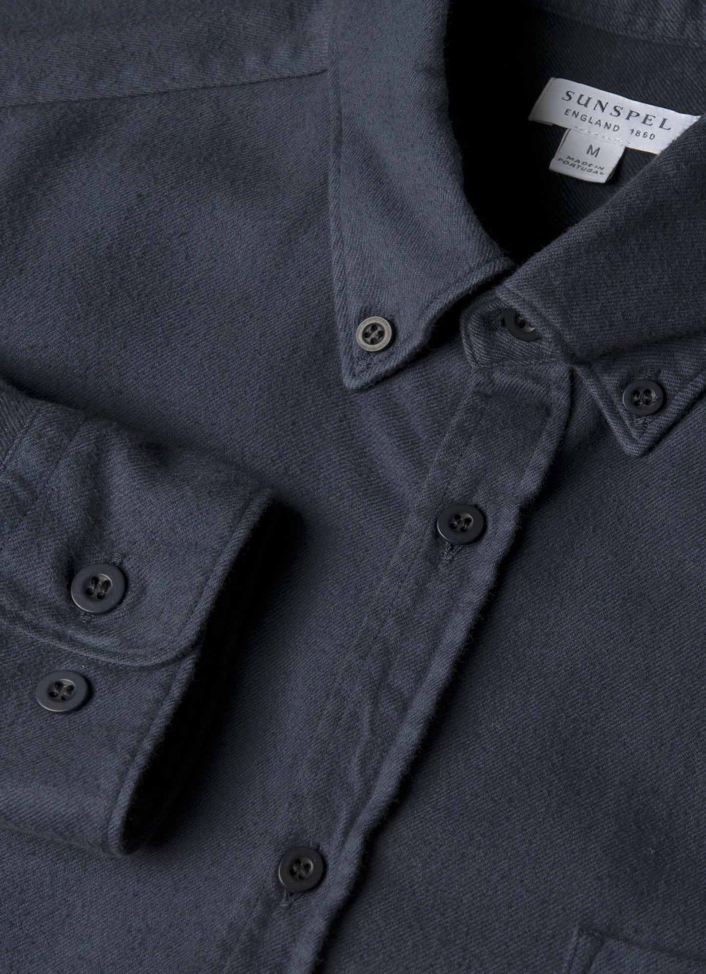 Mens Button Down Flannel Shirt In Navy Msht2132 Buaa