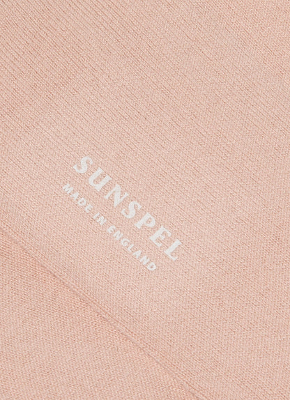 Men's Cotton Socks in Pale Pink