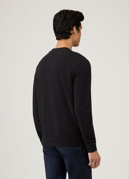 Mens Cotton Loopback Sweatshirt Black Mswe1516