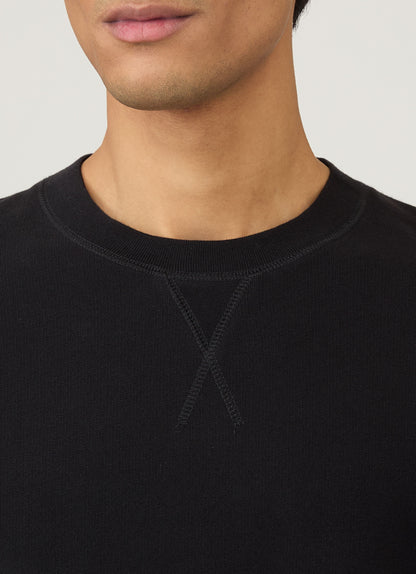 Mens Cotton Loopback Sweatshirt Black Mswe1516