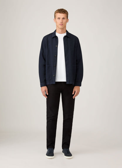 Mens Cotton Twill 5 Pocket Trouser In Black