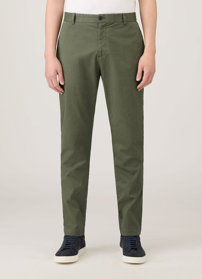 Mens Slim Fit Chino In Khaki Mtrs3102 Gngy