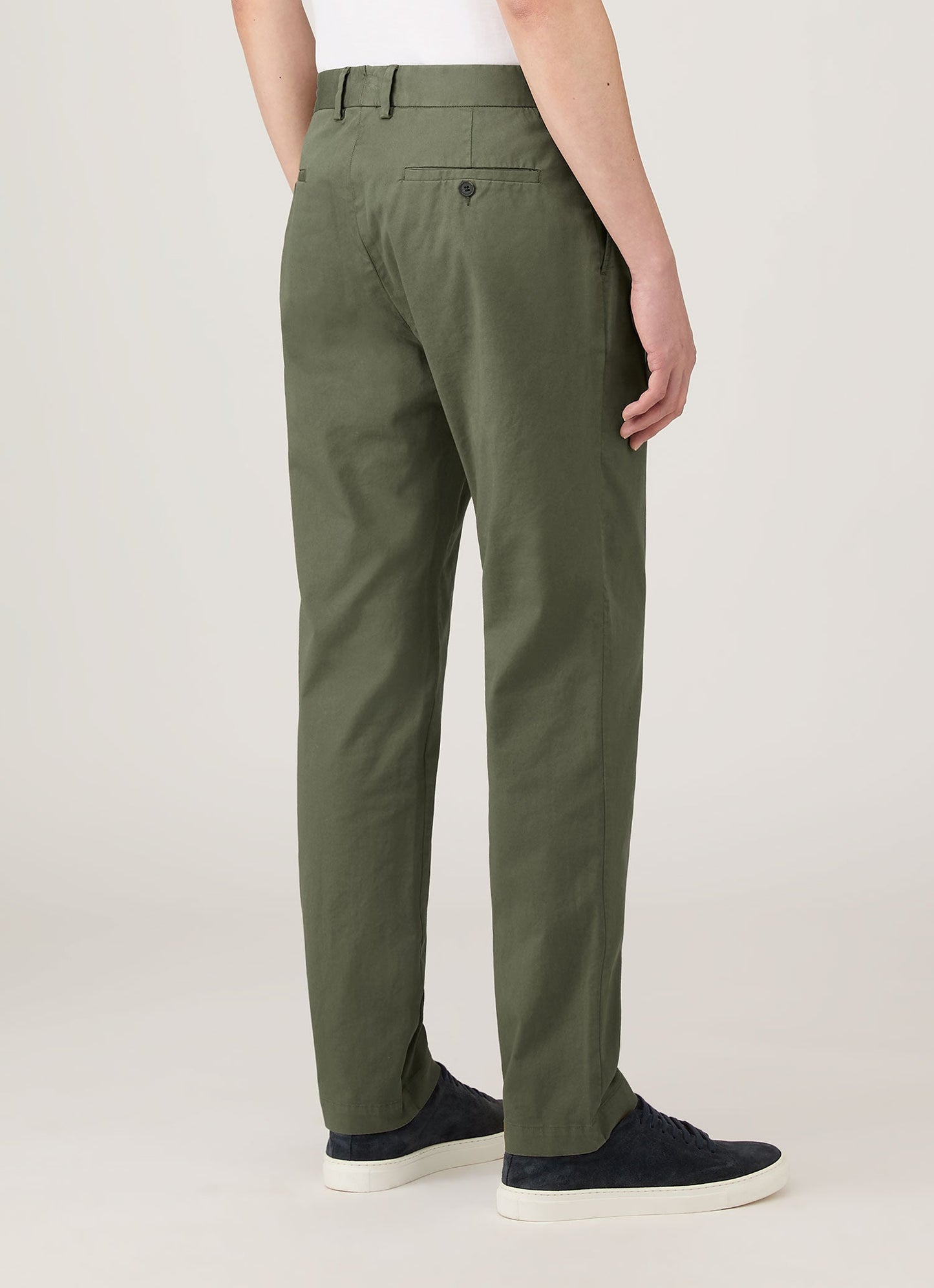 Mens Slim Fit Chino In Khaki Mtrs3102 Gngy