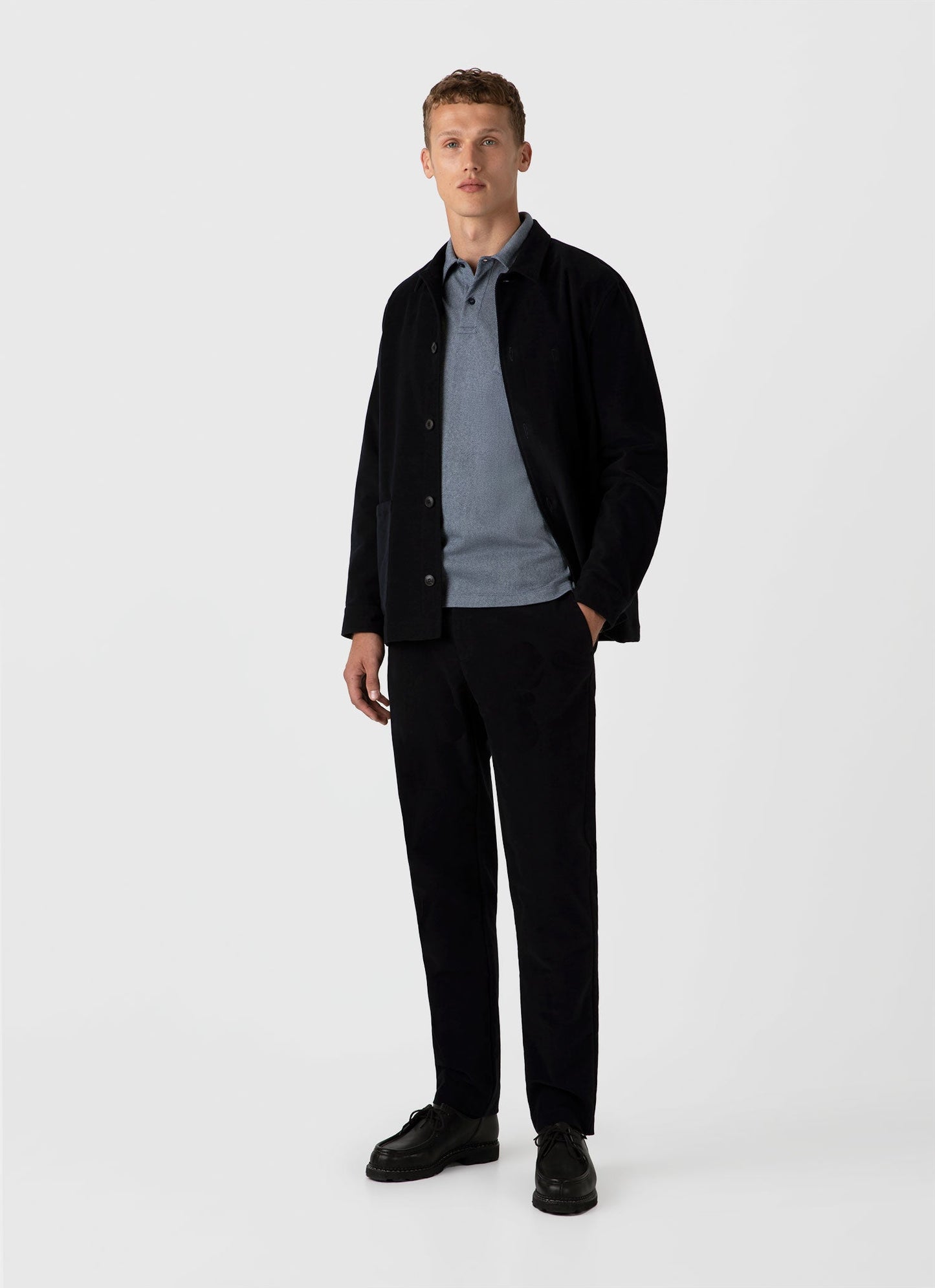 Mens Moleskin Trouser In Navy Mtrs3111 Buaa