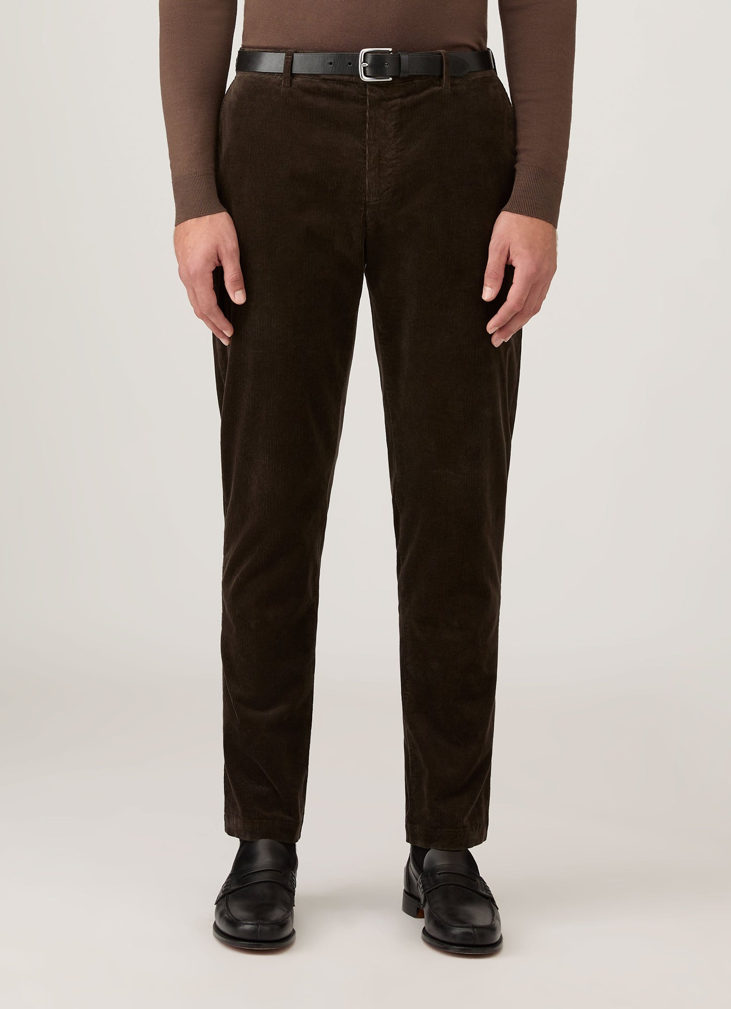 Mens Corduroy Trouser In Coffee Mtrs3118 Bref