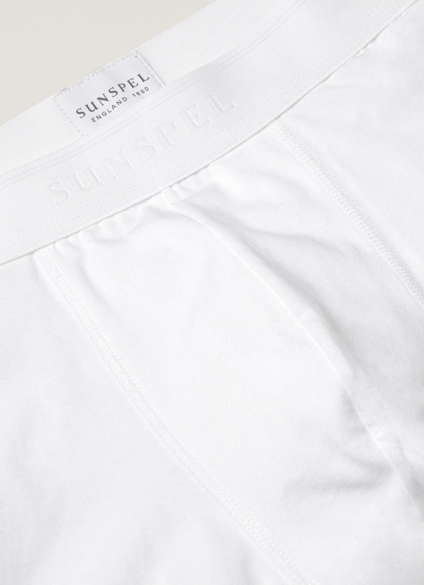 Men's Stretch Cotton Boxer Briefs in White