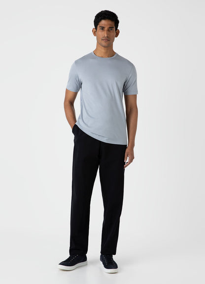 Mens Classic Tshirt In Smoke Blue Mtsh0001 Buvc