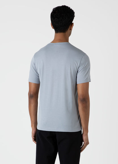 Mens Classic Tshirt In Smoke Blue Mtsh0001 Buvc