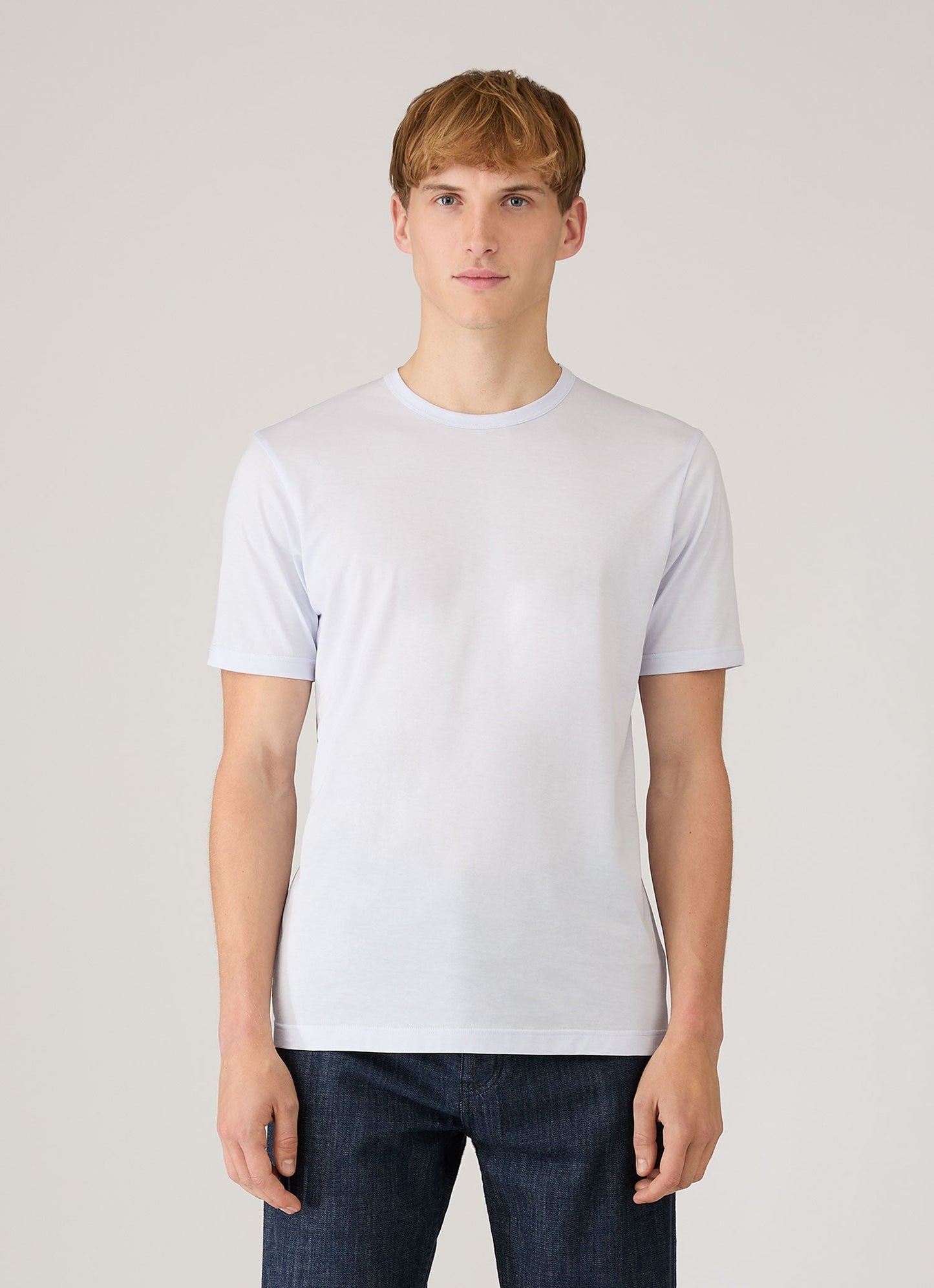 Mens Classic Tshirt In Light Blue Mtsh0001 Buwu
