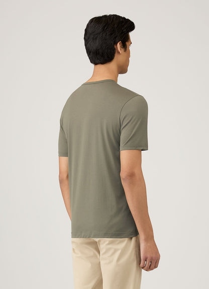 Mens Classic Tshirt In Khaki Mtsh0001 Gngy