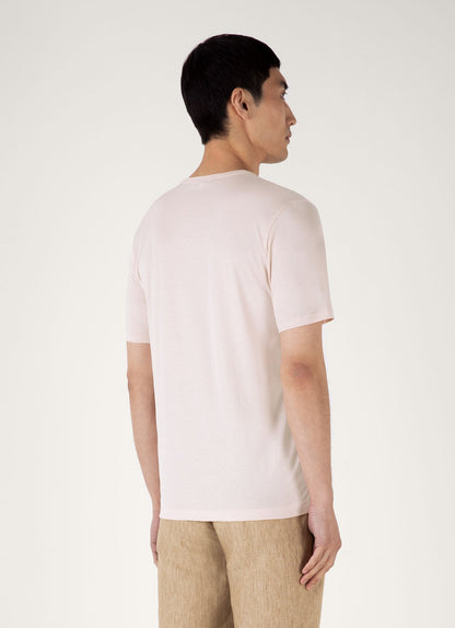 Mens Classic Tshirt In Pastel Pink Mtsh0001 Pkbl