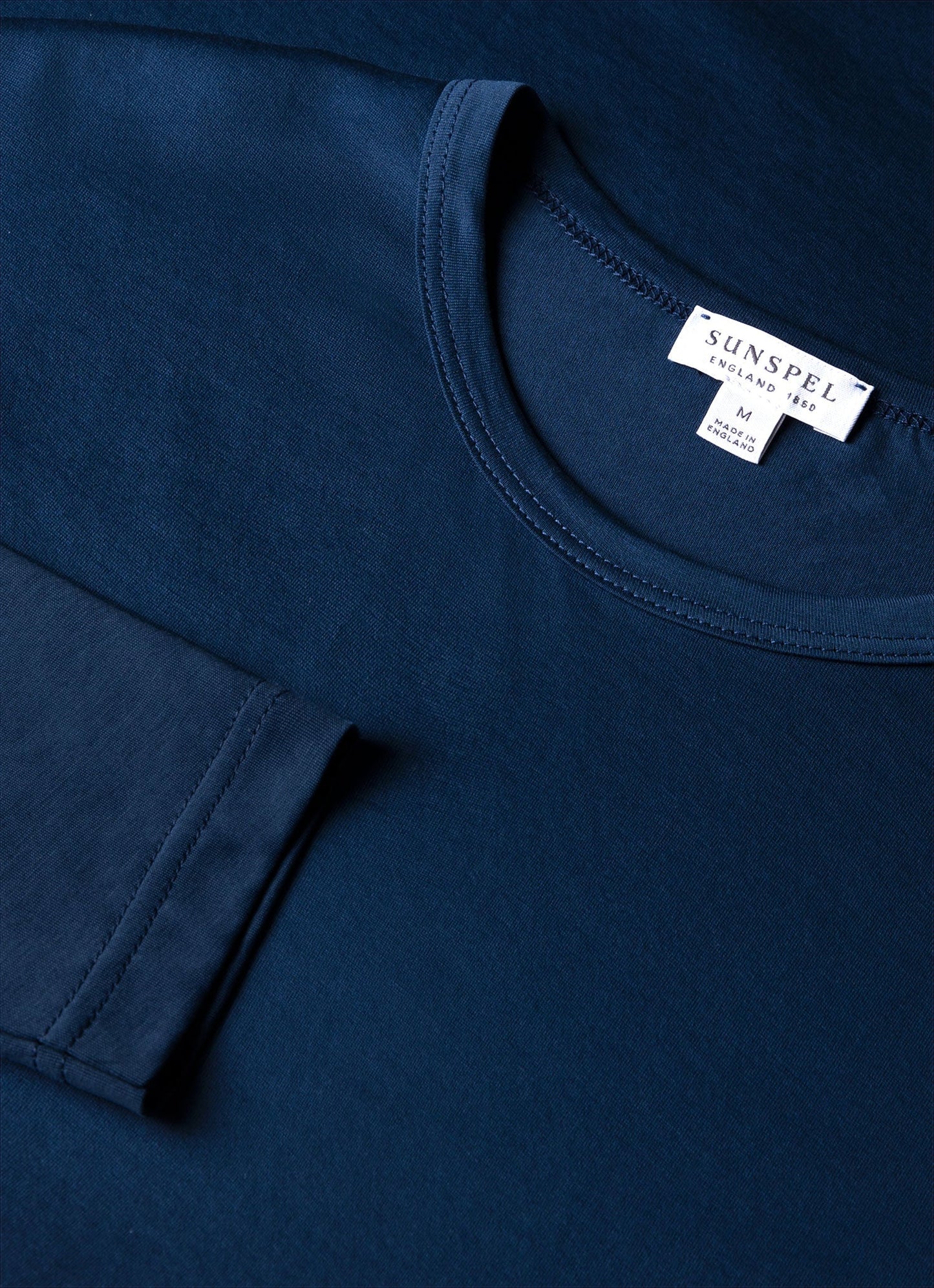 Mens Classic Long Sleeve Tshirt In Naval Blue Mtsh0003 Buvm