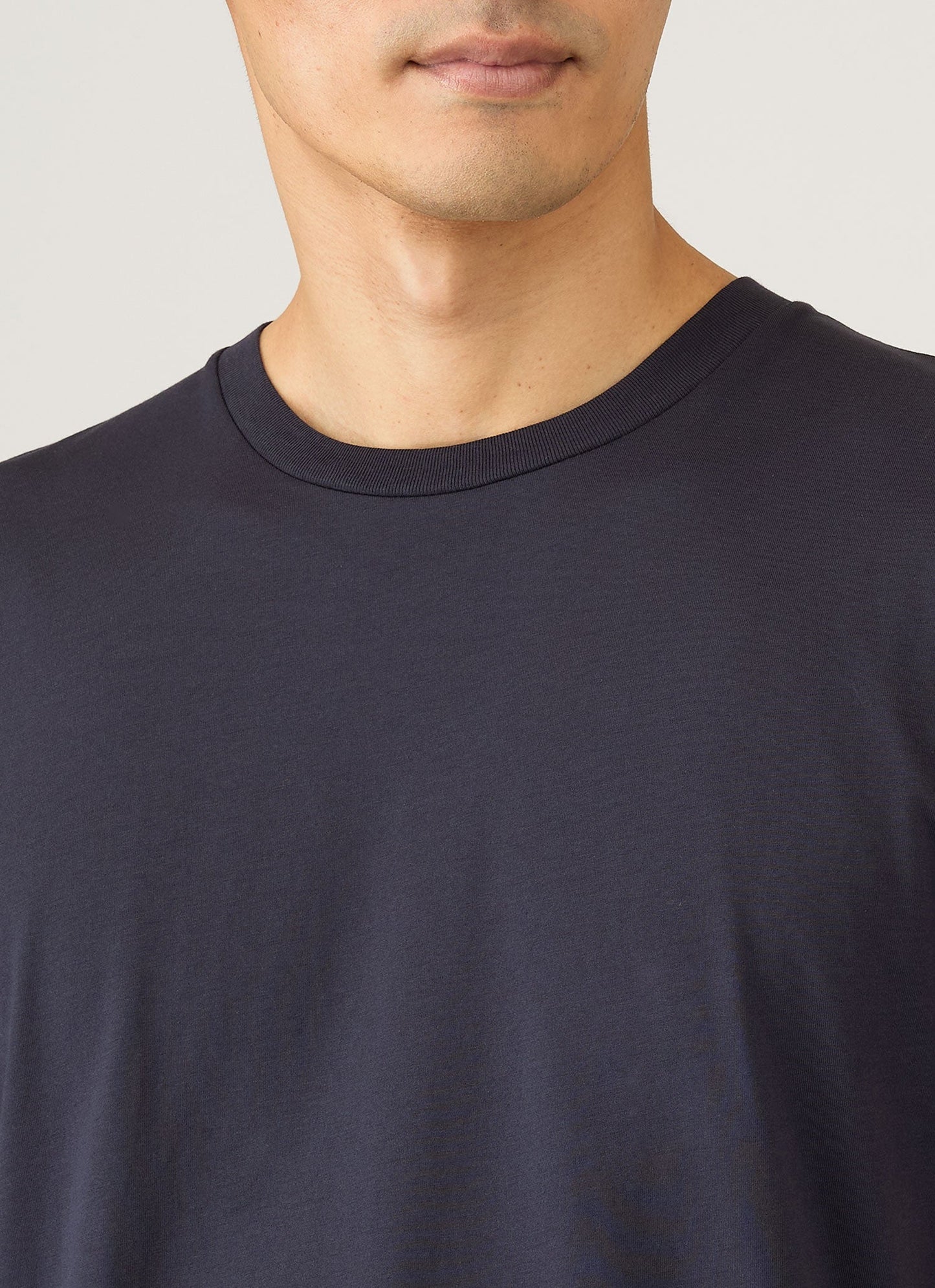 Mens Riviera Midweight Tshirt In Navy Mtsh0007R Buaa