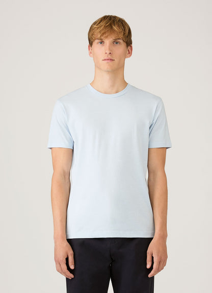 Mens Riviera Midweight Tshirt In Pastel Blue Mtsh0007R Buwr