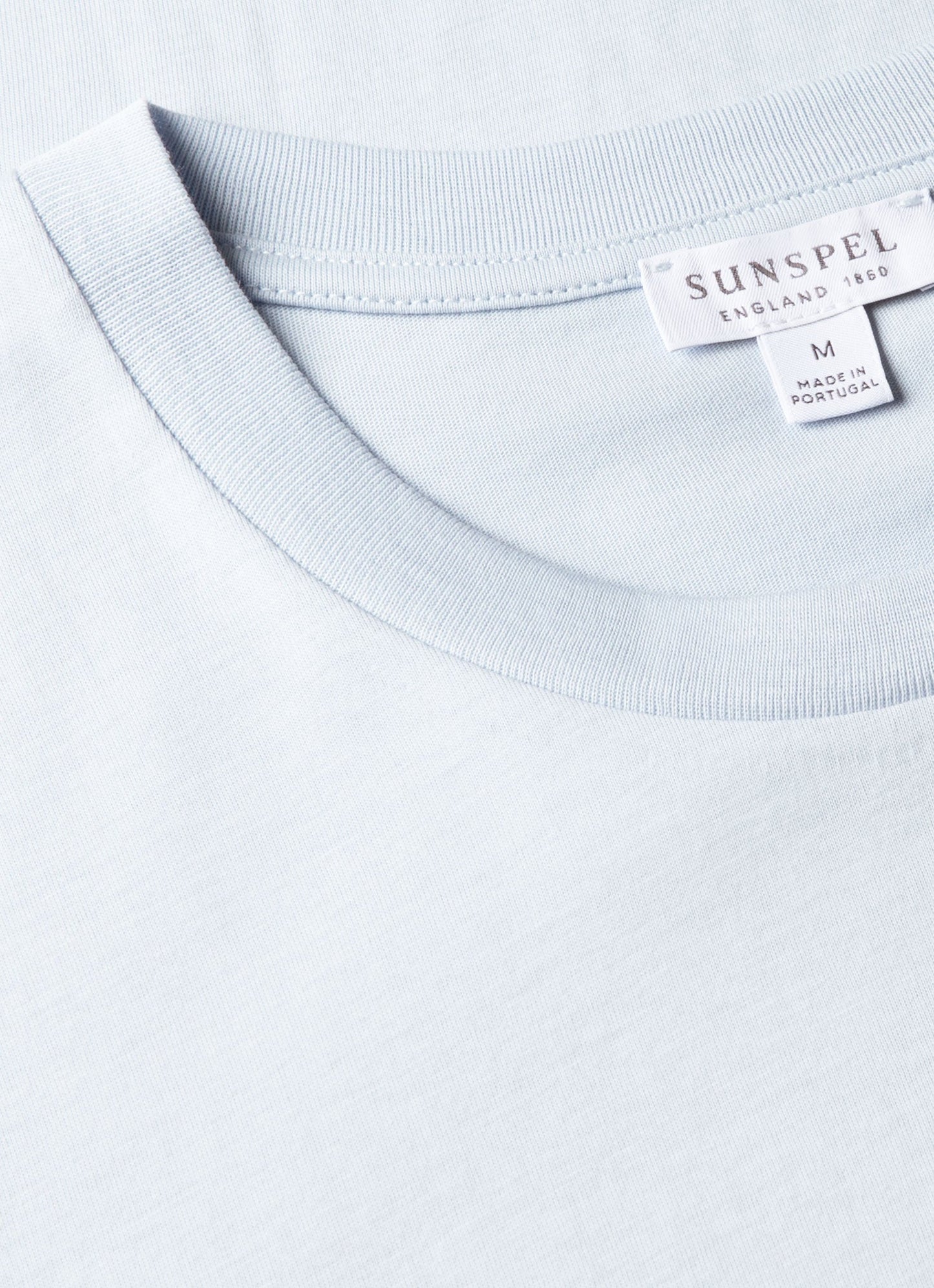 Mens Riviera Midweight Tshirt In Pastel Blue Mtsh0007R Buwr