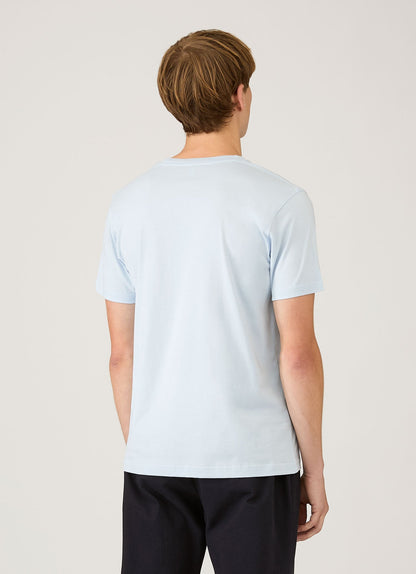 Mens Riviera Midweight Tshirt In Pastel Blue Mtsh0007R Buwr