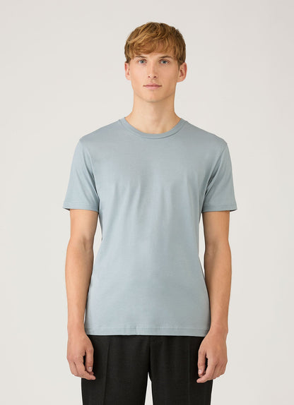 Mens Riviera Midweight Tshirt In Stone Blue Mtsh0007R Buwt