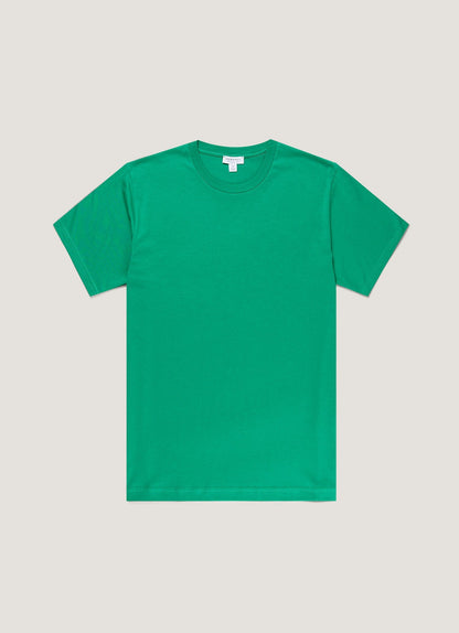 Mens Riviera Midweight Tshirt In Bright Green Mtsh0007R Gnjc