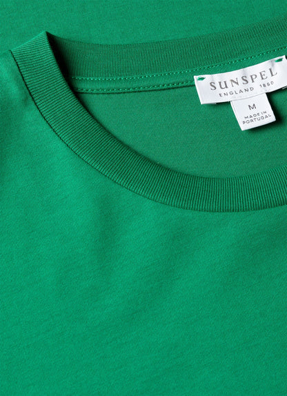 Mens Riviera Midweight Tshirt In Bright Green Mtsh0007R Gnjc