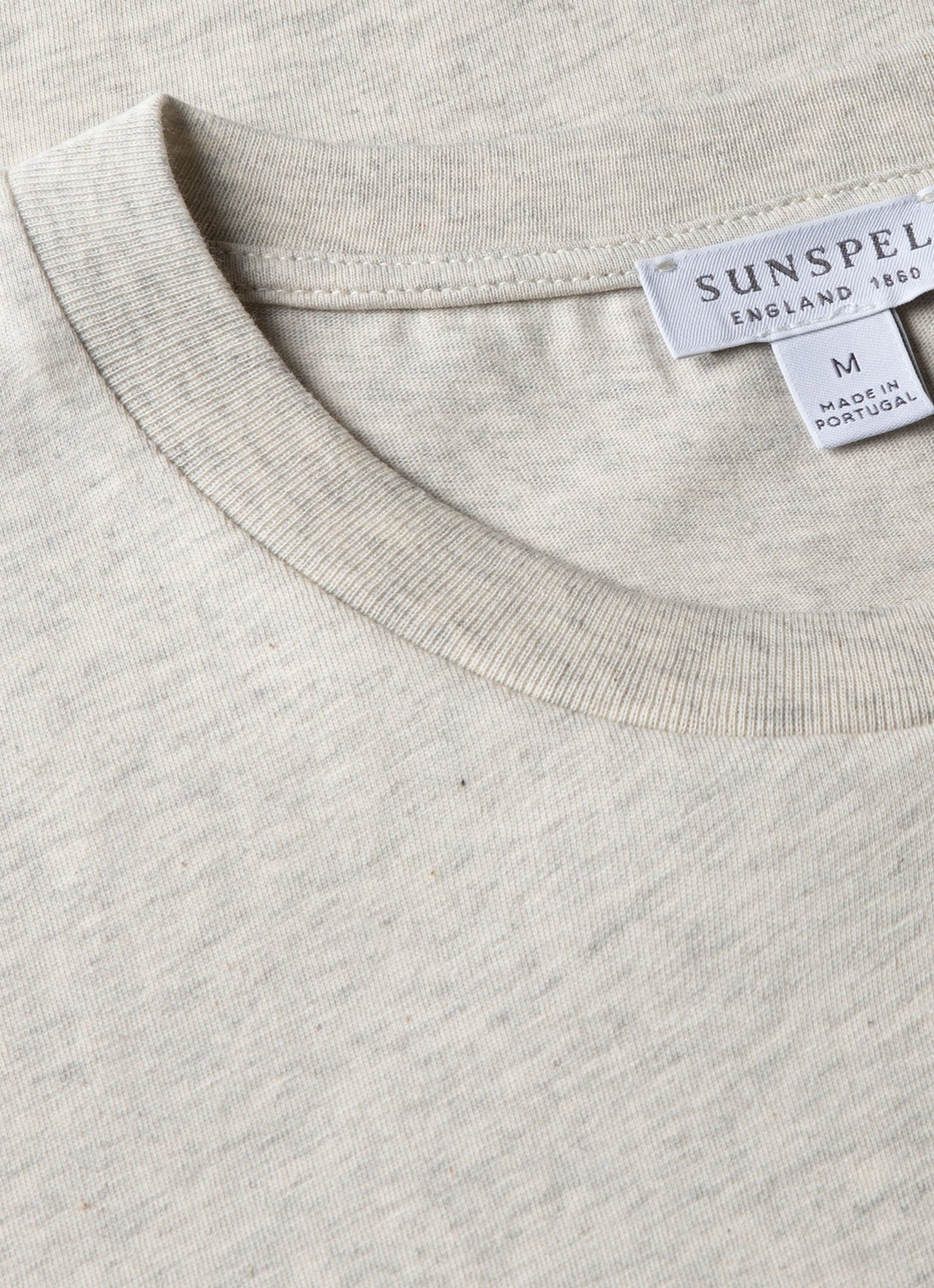 Mens Riviera Midweight Tshirt In Archive White Melange Mtsh0007R Whda