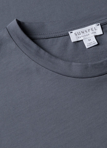 Mens Riviera Midweight Tshirt In Slate Blue Mtsh0007S Buua