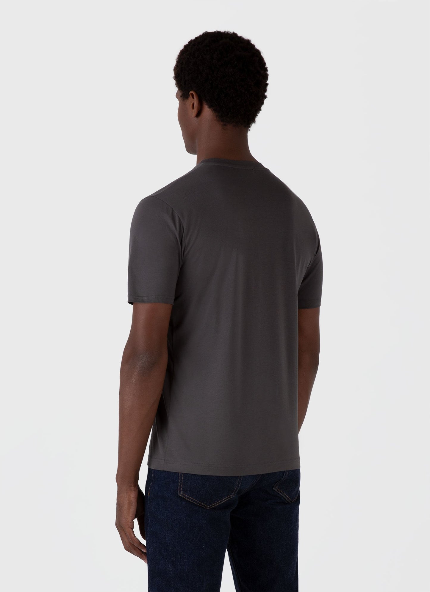 Mens Riviera Midweight Tshirt In Charcoal Mtsh0007S Gyab